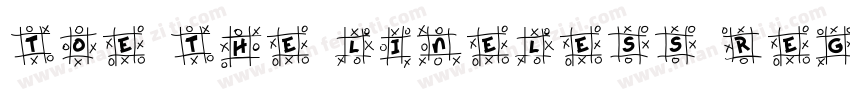 Toe the Lineless Reg字体转换